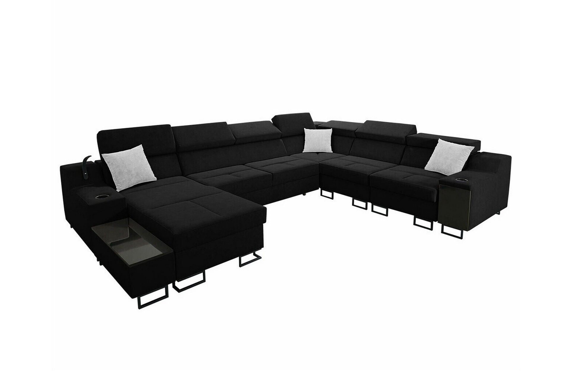 Galbally 5-sits H&ouml;rnsoffa Black -