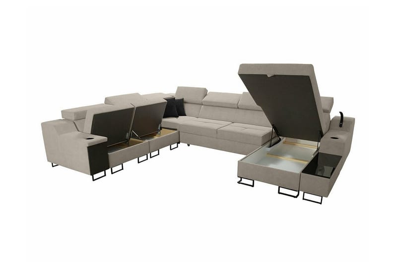 Galbally 5-sits Hörnsoffa Brown - Möbler - Vardagsrum - Soffor - Hörnsoffor