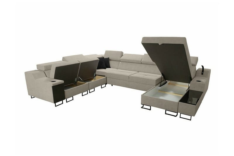 Galbally 5-sits Hörnsoffa Dark blue - Möbler - Vardagsrum - Soffor - Hörnsoffor