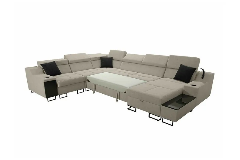 Galbally 5-sits Hörnsoffa Dark blue - Möbler - Vardagsrum - Soffor - Hörnsoffor