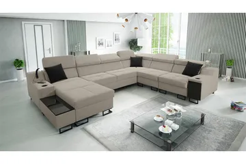 Galbally 5-sits Hörnsoffa - Möbler - Vardagsrum - Bäddsoffor - Hörnbäddsoffa