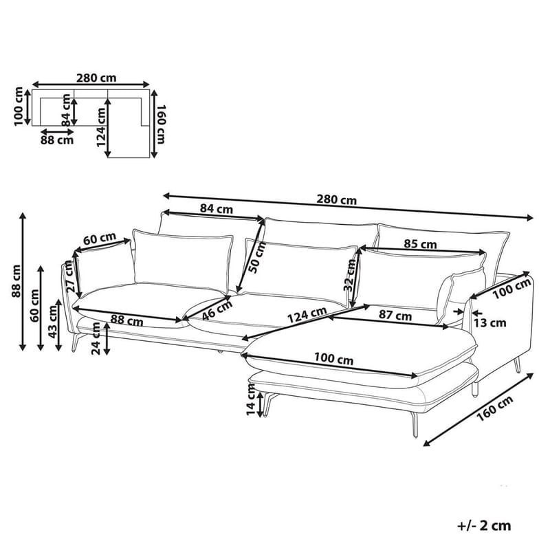 Hörnsoffa Gallo - Vänstervänd - Möbler - Vardagsrum - Soffor - Skinnsoffor