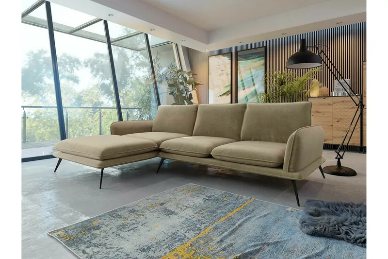 Graystone 3-sits Hörnsoffa beige - Möbler - Vardagsrum - Soffor - Hörnsoffor