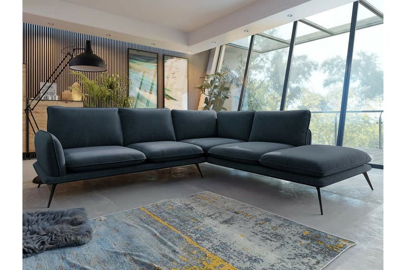 Graystone 4-sits Hörnsoffa Black - Möbler - Vardagsrum - Soffor - Hörnsoffor