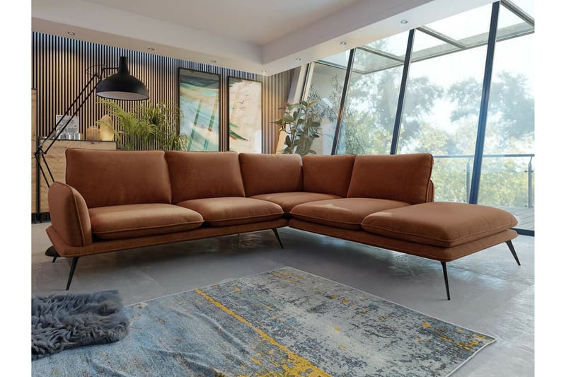 Graystone 4-sits Hörnsoffa Brown - Möbler - Vardagsrum - Soffor - Hörnsoffor