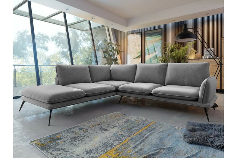 Graystone 4-sits Hörnsoffa Dark grey - Möbler - Vardagsrum - Soffor - Hörnsoffor