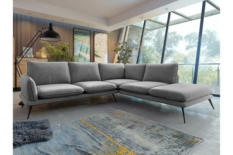 Graystone 4-sits Hörnsoffa Grey - Möbler - Vardagsrum - Soffor - Hörnsoffor