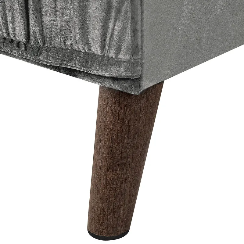 Hörnsoffa Grena - Grå, mörkt trä - Möbler - Vardagsrum - Soffor - Hörnsoffor