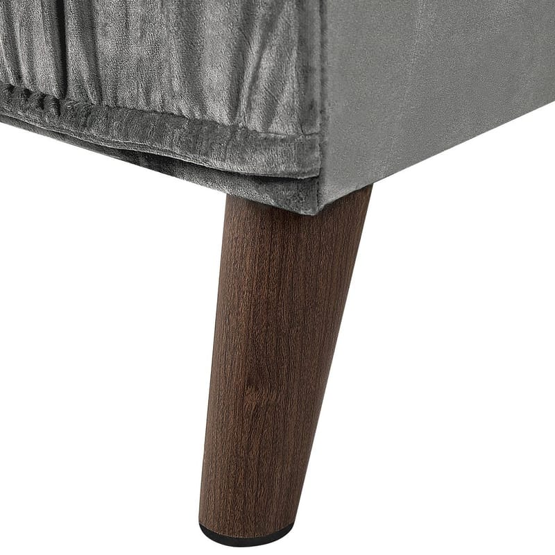 Hörnsoffa Grena - Grå, mörkt trä - Möbler - Vardagsrum - Soffor - Hörnsoffor