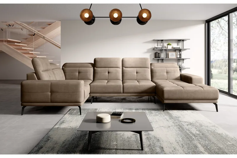 Hagglund Hörnsoffa m. Divan - Beige - Möbler - Vardagsrum - Soffor - Hörnsoffor