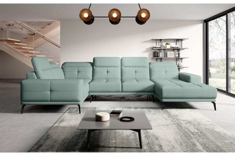 Hagglund Hörnsoffa m. Divan - Ljusgrön - Möbler - Vardagsrum - Soffor - Hörnsoffor