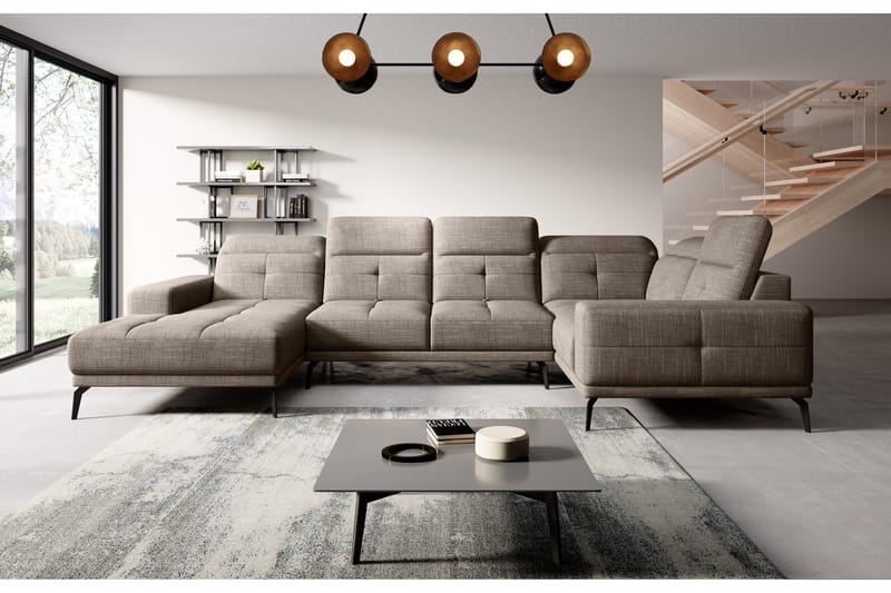 Hanayo Hörnsoffa m. Divan Beige - Möbler - Vardagsrum - Soffor - Hörnsoffor