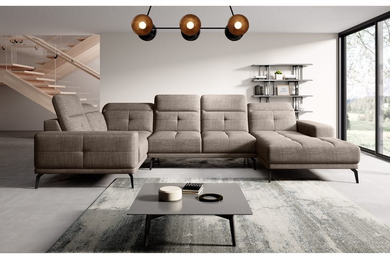 Hanayo Hörnsoffa m. Divan Beige - Möbler - Vardagsrum - Soffor - Hörnsoffor