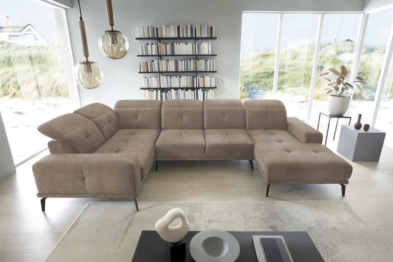 Hanayo Hörnsoffa m. Divan Beige - Möbler - Vardagsrum - Soffor - Hörnsoffor