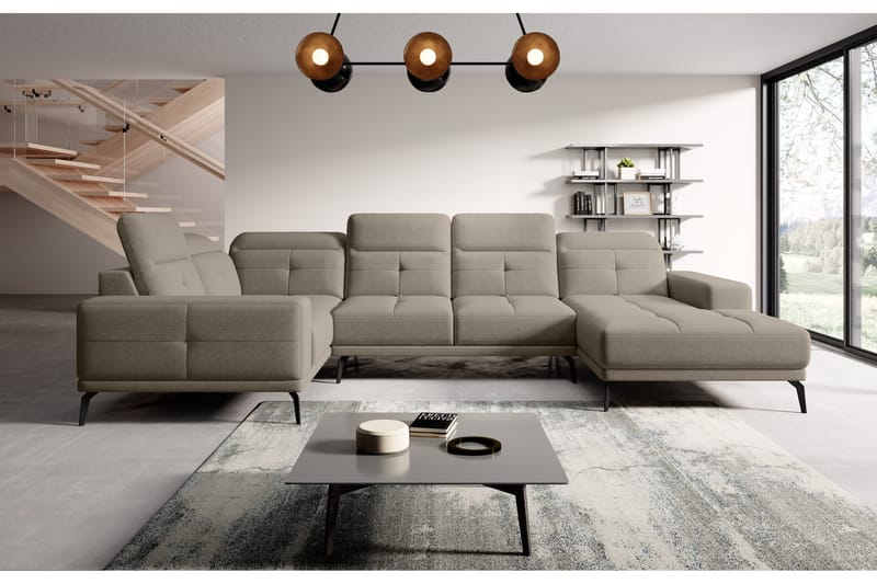 Hanayo Hörnsoffa m. Divan Beige - Möbler - Vardagsrum - Soffor - Hörnsoffor