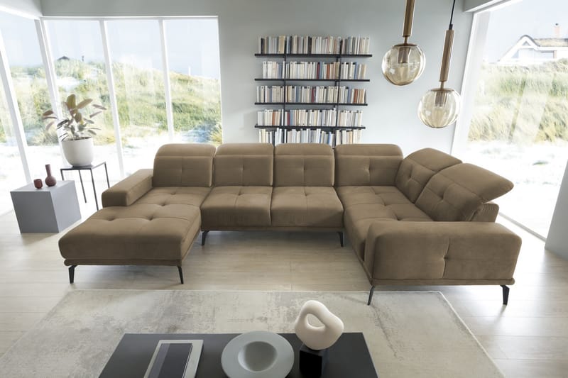 Hanayo Hörnsoffa m. Divan Beige - Möbler - Vardagsrum - Soffor - Hörnsoffor