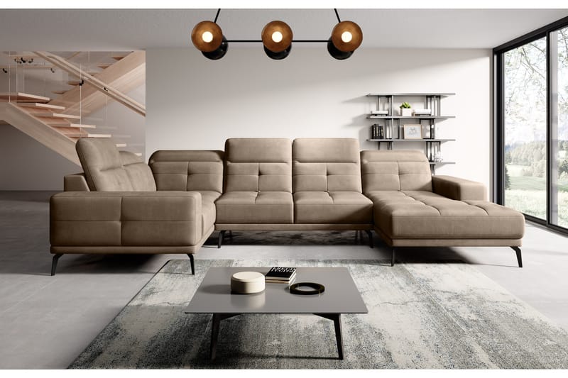 Hanayo Hörnsoffa m. Divan Beige - Möbler - Vardagsrum - Soffor - Hörnsoffor
