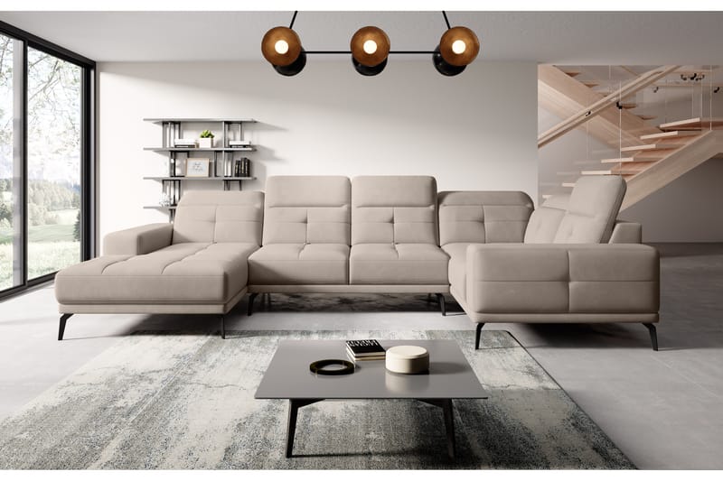 Hanayo Hörnsoffa m. Divan Beige - Möbler - Vardagsrum - Soffor - Hörnsoffor