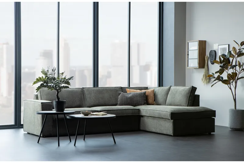 Hearness 3-Sits Soffa med Schäslong Höger - Varmgrå - Möbler - Vardagsrum - Soffor - Hörnsoffor