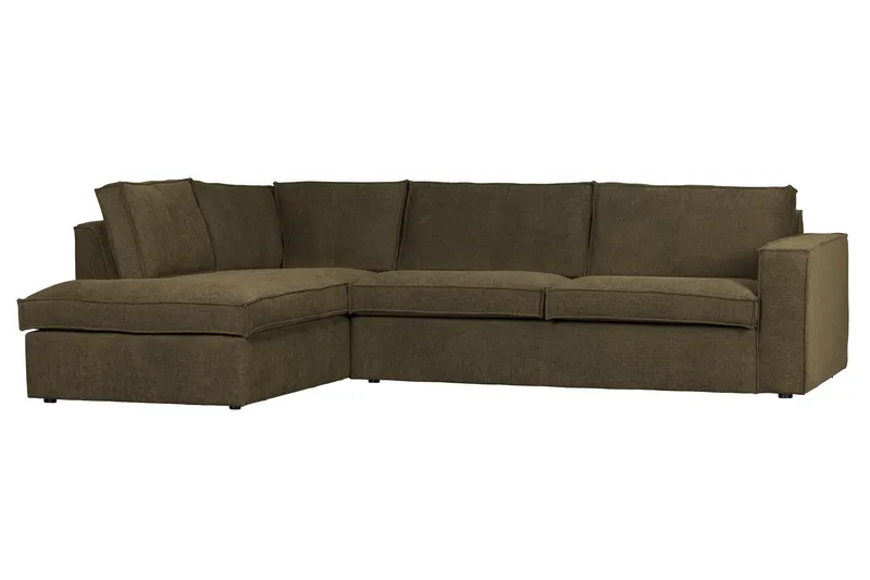 Hearness 3-Sits Soffa med Schäslong Vänster - Grön - Möbler - Vardagsrum - Soffor - Hörnsoffor