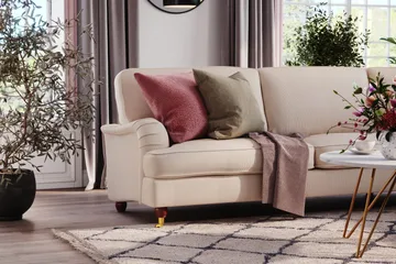 Howard Lyx 6-sits Högervänd L-formad Hörnsoffa i Manchester - Beige - Möbler - Vardagsrum - Soffor - Hörnsoffor