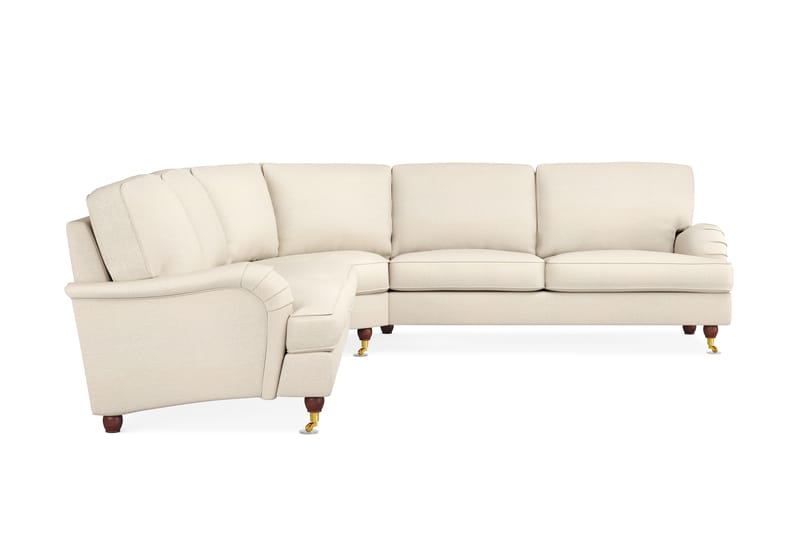 Howard Lyx 6-sits Högervänd L-formad Hörnsoffa i Tyg - Beige - Möbler - Vardagsrum - Soffor - Hörnsoffor