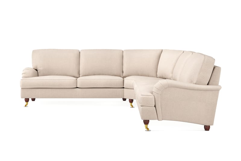 Howard Lyx 6-sits Högervänd L-formad Hörnsoffa i Tyg - Beige - Möbler - Vardagsrum - Soffor - Hörnsoffor