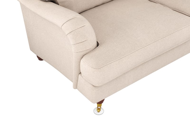 Howard Lyx 6-sits Högervänd L-formad Hörnsoffa i Tyg - Beige - Möbler - Vardagsrum - Soffor - Hörnsoffor