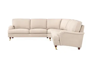 Howard Lyx 6-sits Högervänd L-formad Hörnsoffa i Tyg - Beige - Möbler - Vardagsrum - Soffor - Hörnsoffor
