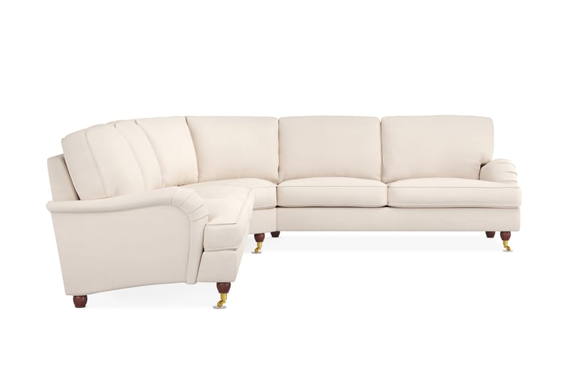Howard Lyx 6-sits Vänstervänd L-formad Hörnsoffa i Manchester - Beige - Möbler - Vardagsrum - Soffor - Hörnsoffor
