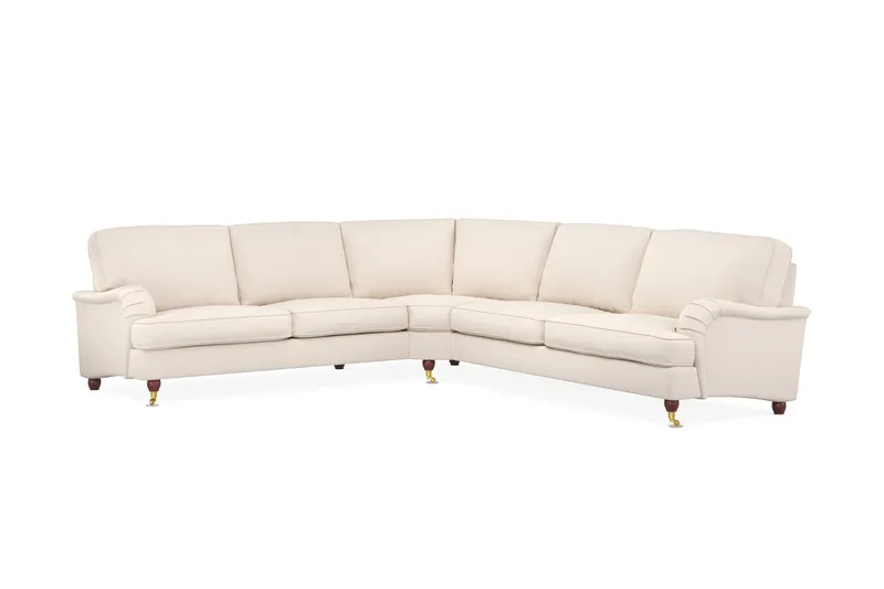 Howard Lyx 6-sits Vänstervänd L-formad Hörnsoffa i Manchester, Beige