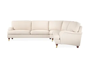 Howard Lyx 6-sits Vänstervänd L-formad Hörnsoffa i Manchester - Beige - Möbler - Vardagsrum - Soffor - Hörnsoffor