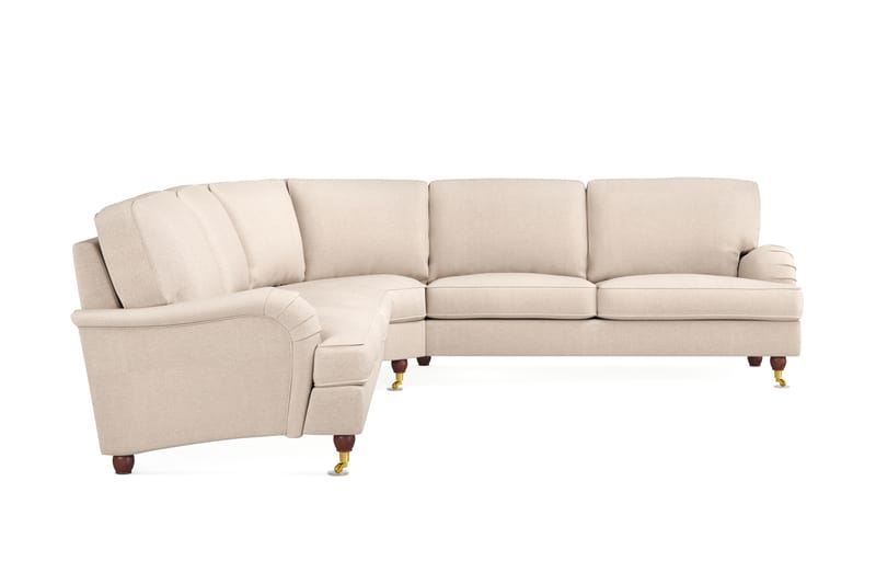 Howard Lyx 6-sits Vänstervänd L-formad Hörnsoffa i Tyg - Beige - Möbler - Vardagsrum - Soffor - Hörnsoffor