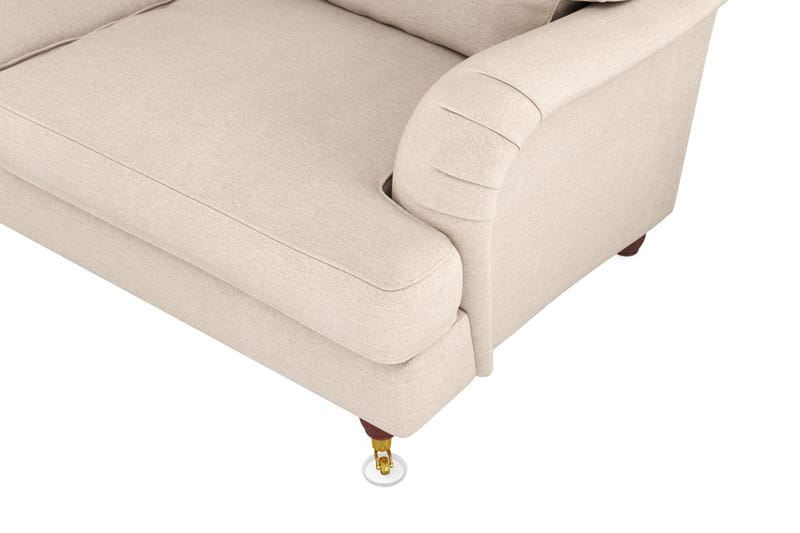 Howard Lyx 6-sits Vänstervänd L-formad Hörnsoffa i Tyg - Beige - Möbler - Vardagsrum - Soffor - Hörnsoffor