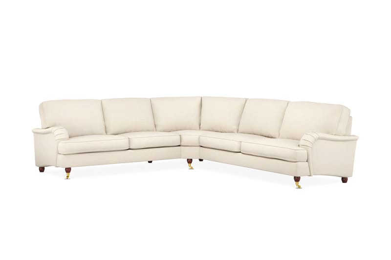 Howard Lyx 6-sits Vänstervänd L-formad Hörnsoffa i Tyg - Beige - Möbler - Vardagsrum - Soffor - Hörnsoffor