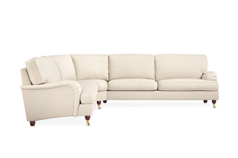 Howard Lyx 6-sits Vänstervänd L-formad Hörnsoffa i Tyg - Beige - Möbler - Vardagsrum - Soffor - Hörnsoffor