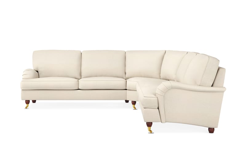 Howard Lyx 6-sits Vänstervänd L-formad Hörnsoffa i Tyg - Beige - Möbler - Vardagsrum - Soffor - Hörnsoffor