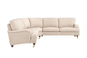 Howard Lyx 6-sits Vänstervänd L-formad Hörnsoffa i Tyg - Beige - Möbler - Vardagsrum - Soffor - Hörnsoffor