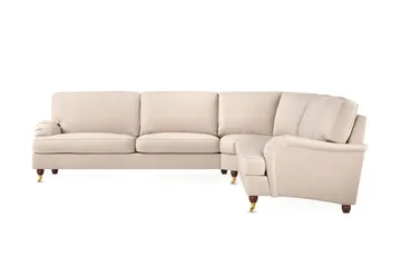 Howard Lyx 6-sits Vänstervänd L-formad Hörnsoffa i Tyg - Beige - Möbler - Vardagsrum - Soffor - Hörnsoffor