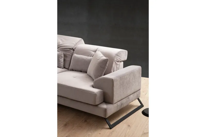 Jaraad Divansoffa 3-sits - Grå - Möbler - Vardagsrum - Soffor - Hörnsoffor