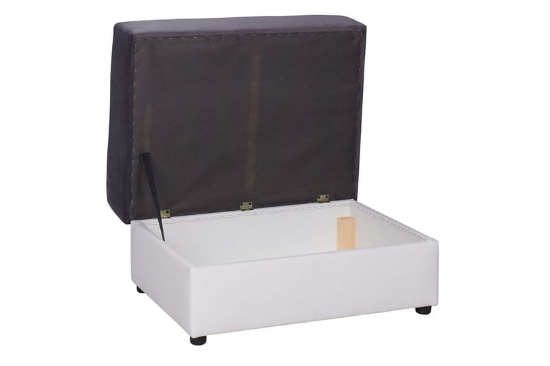 Julissa Hörnsoffa - Vit/Grå - Möbler - Vardagsrum - Bäddsoffor - Hörnbäddsoffa