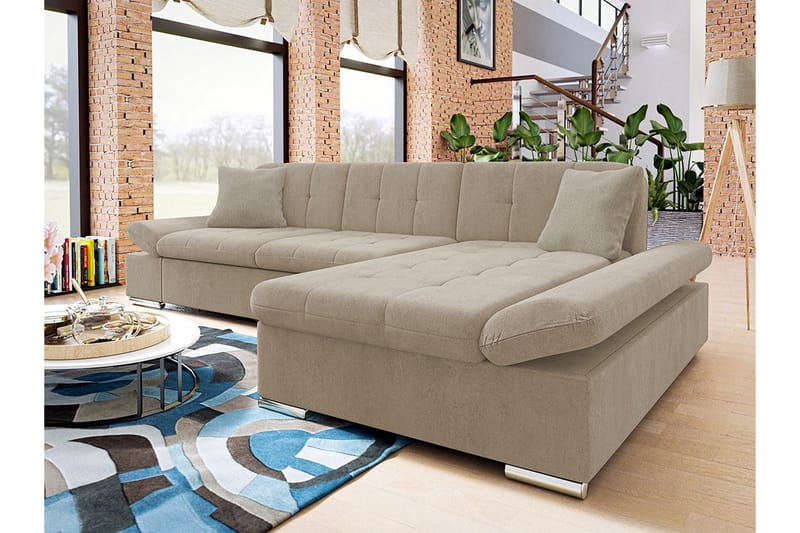 Kintore 3-sits Hörnsoffa Beige - Möbler - Vardagsrum - Soffor - Hörnsoffor
