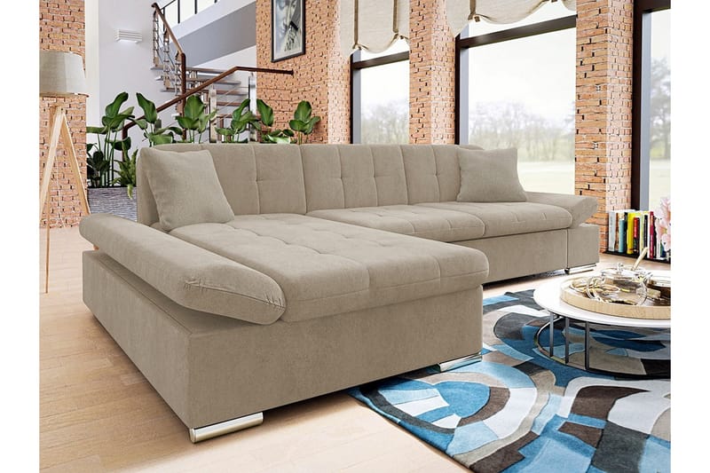 Kintore 3-sits Hörnsoffa Beige - Möbler - Vardagsrum - Soffor - Hörnsoffor