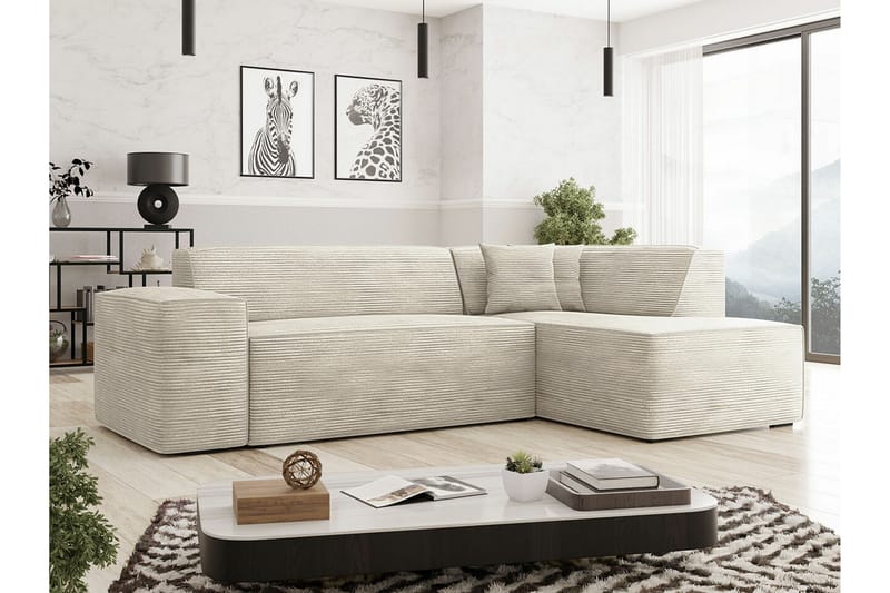 Kintore 3-sits Hörnsoffa Beige - Möbler - Vardagsrum - Soffor - Hörnsoffor