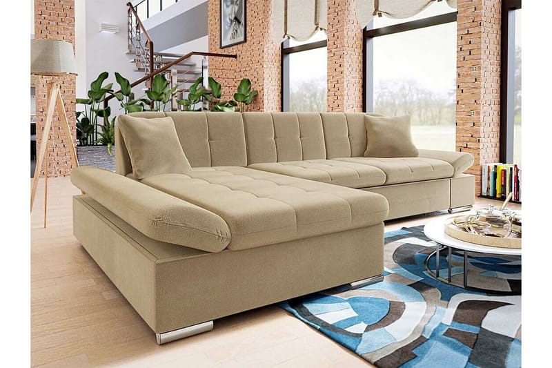 Kintore 3-sits Hörnsoffa Beige - Möbler - Vardagsrum - Soffor - Hörnsoffor