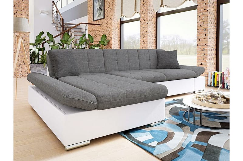 Kintore 3-sits Hörnsoffa Light Grey/White - Möbler - Vardagsrum - Soffor - Hörnsoffor