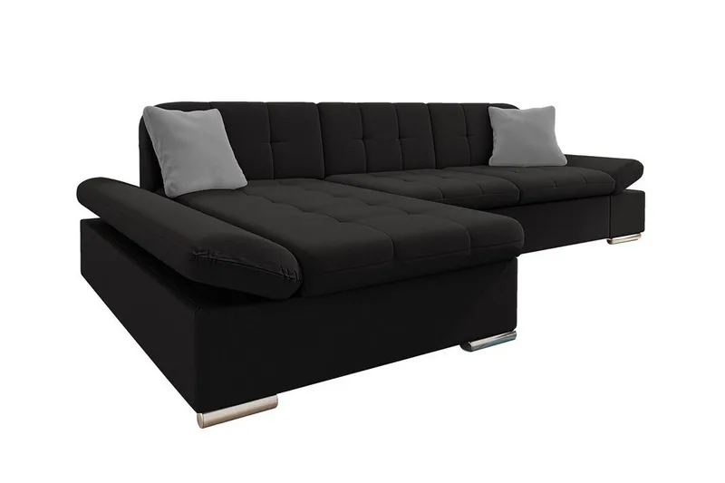 Kintore 3-sits Hörnsoffa NO_BRAND Black