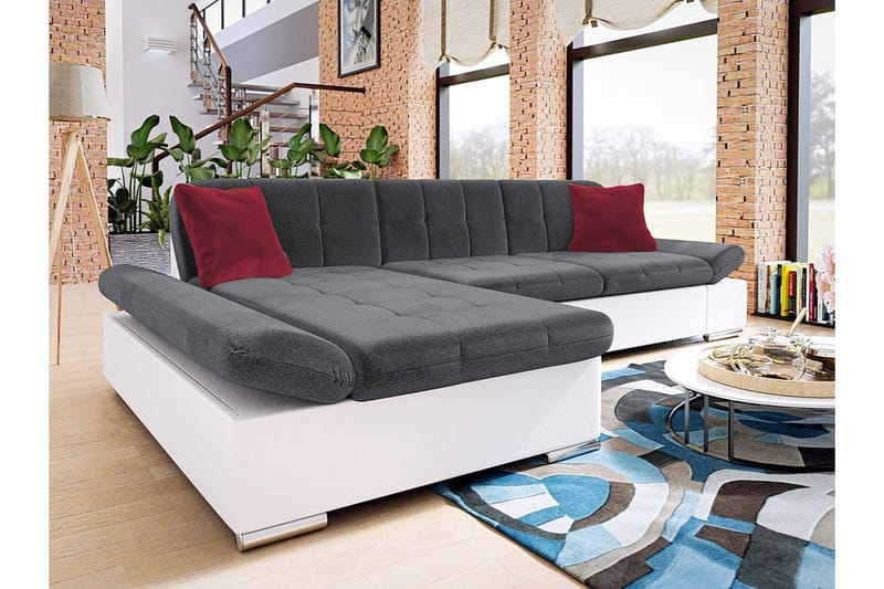 Kintore 3-sits Hörnsoffa White/Grey - Möbler - Vardagsrum - Soffor - Hörnsoffor