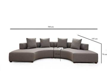 Lasalle Soffa 4-sits - Grå - Möbler - Vardagsrum - Soffor - 4-sits soffor