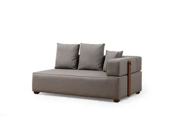 Lasalle Svängd Soffa 6-sits - Grå - Möbler - Vardagsrum - Soffor